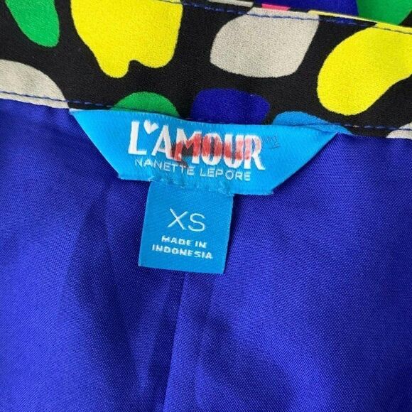 LAmour Nanette Lepore High Low Skirt XS Multicolor - Picture 6 of 6
